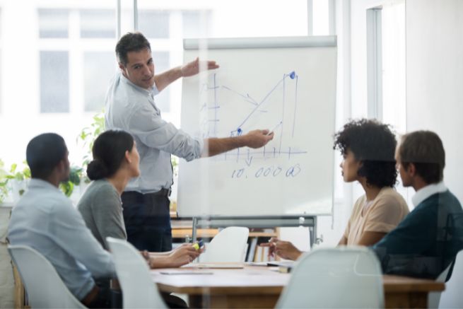 Cropped shot of a group of business colleagues meeting in the boardroom