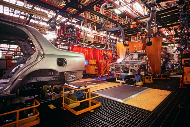 Automobile manufacturing plant.